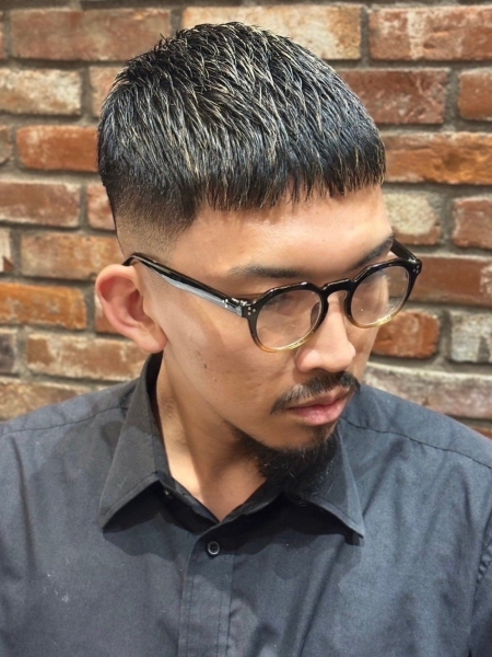 男らしさ際立つクロップフェード