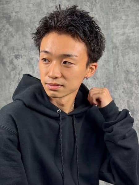 今大人気スパイキーピンパーマ