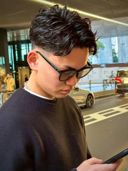 大人っぽいツイスト風パーマスタイル