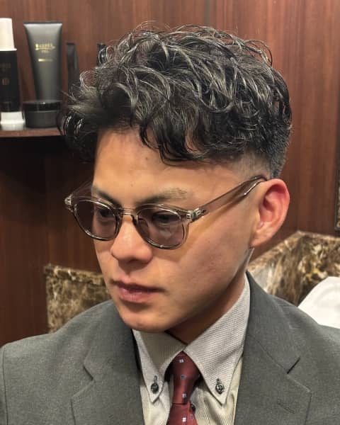 ショートラルフカールパーマ