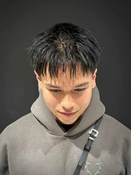 ザクザクショート×テーパーフェード
