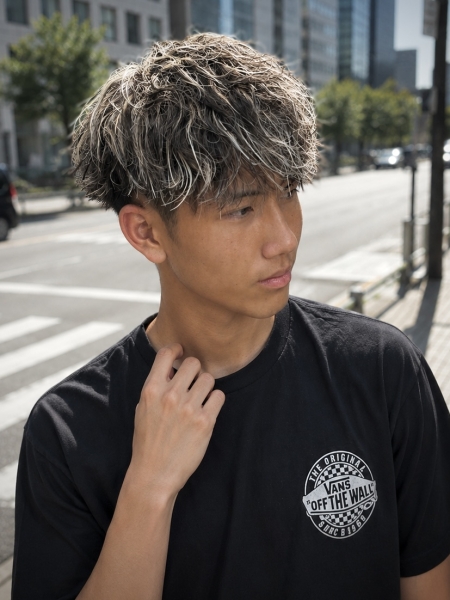 ソフトツイストスパイラル×ホワイトメッシュ