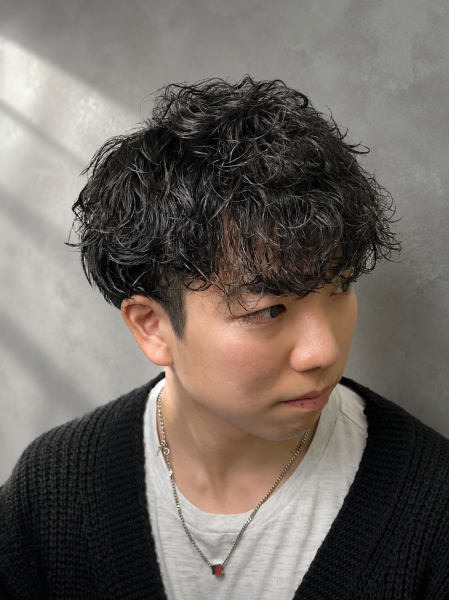 無造作スパイラルパーマ