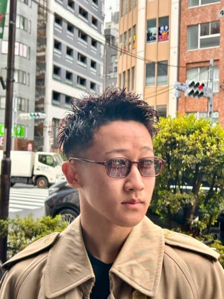 スパイキーショート×フェード