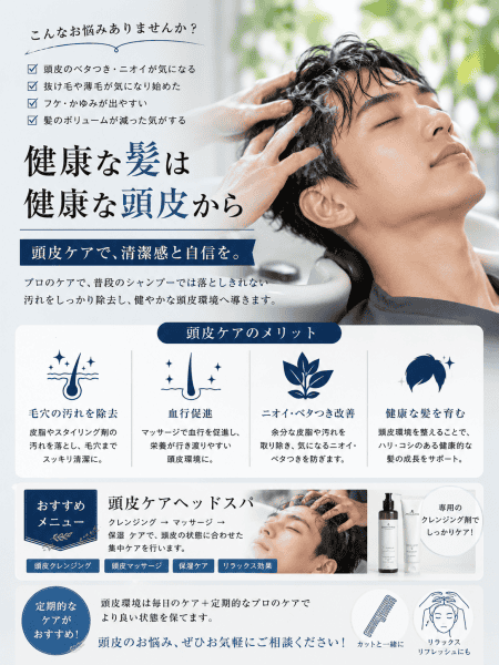 頭皮が気になる方へ
