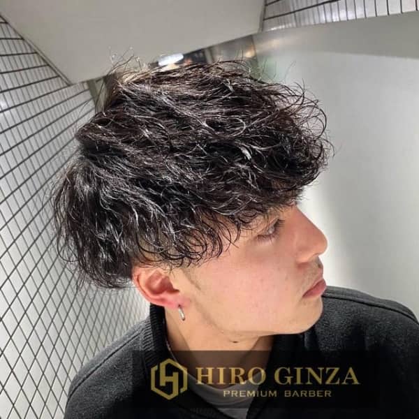 Short hair perm