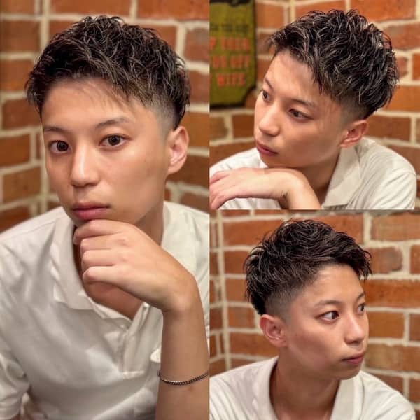 アップバングショート