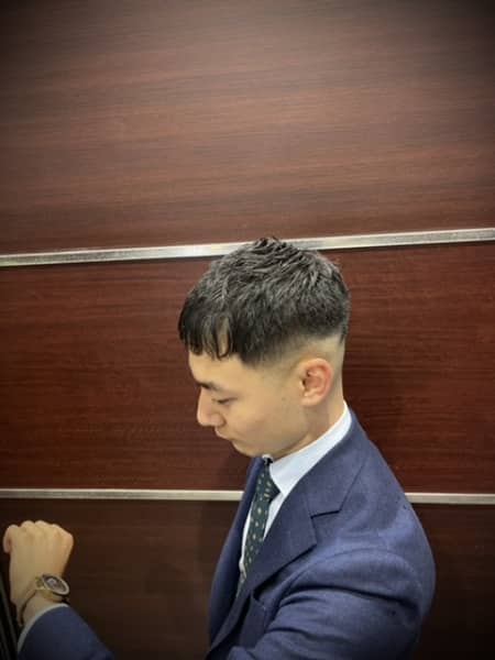 ナチュラルスキンフェード王道/20代/神田/理容室/美容室/バーバー/30代/40代