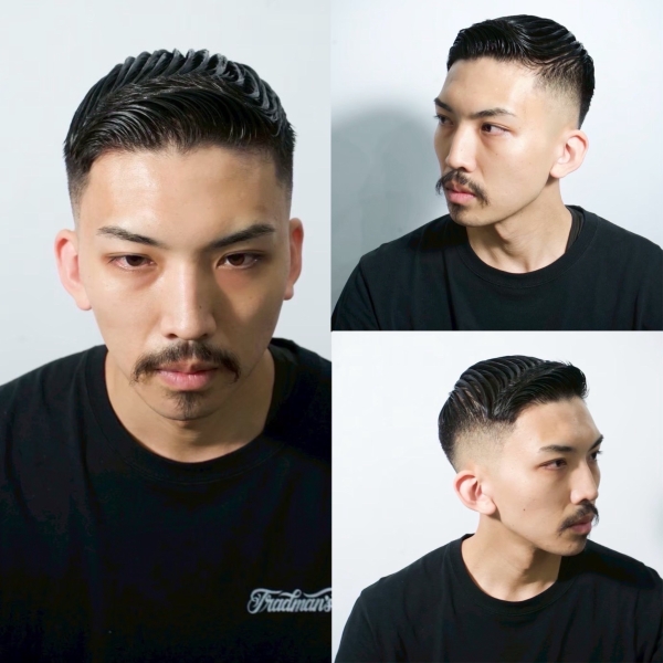 爽やかで男らしい！人気のフェザーアップスタイル