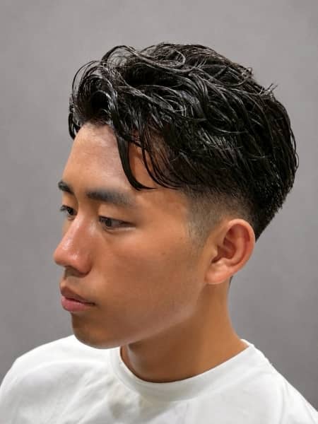大人色気センターパート × ニュアンスウェーブ