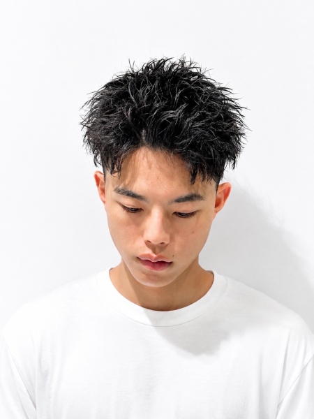 ラフツーブロックショート