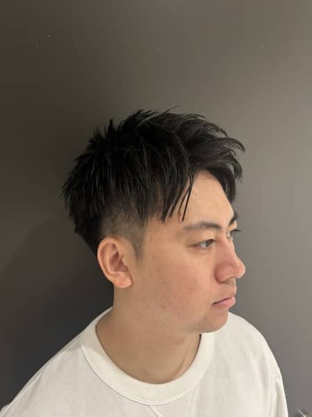 ツーブロックショート