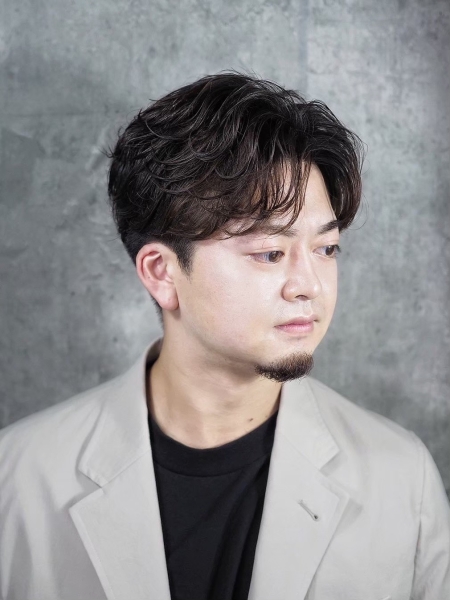 大人ナチュラルセンターパート
