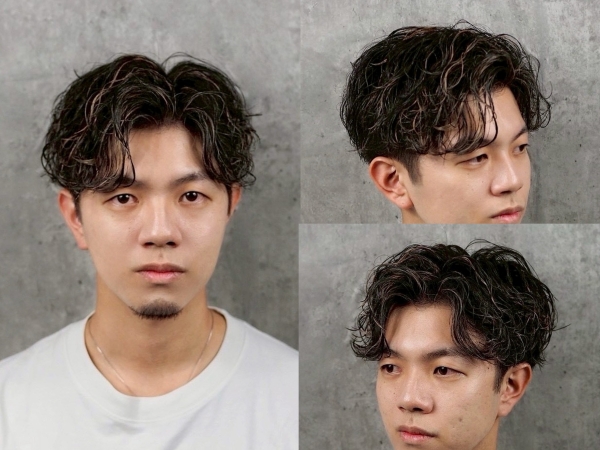 20代男子の垢抜けスパイラルパーマ