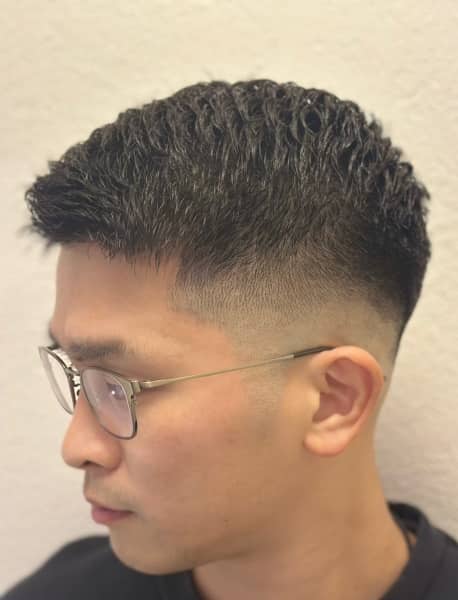メンズショートアイロンパーマ